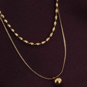 Double Layered Sphere Necklace