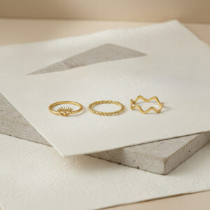Evil Eye Stack Ring Set
