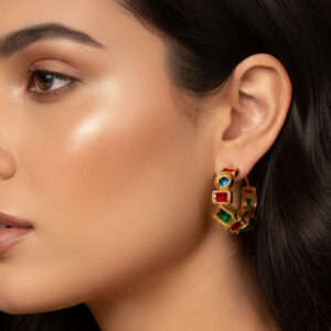 Elara Mosaic Hoops
