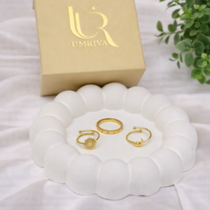 Sunburst Pearl Ring Set