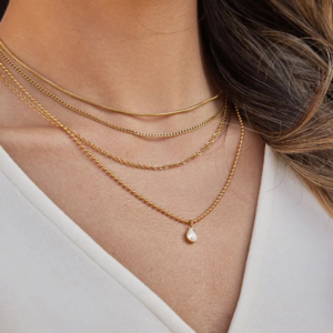 Layered Drop Chain Necklace