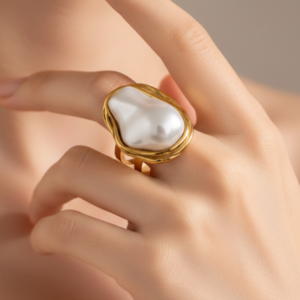Molten Pearl Ring