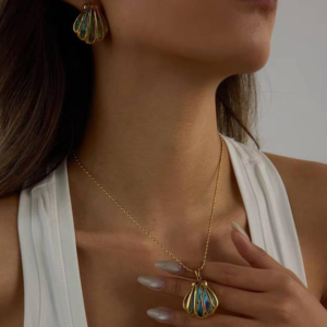 Emerald Shell Pendant