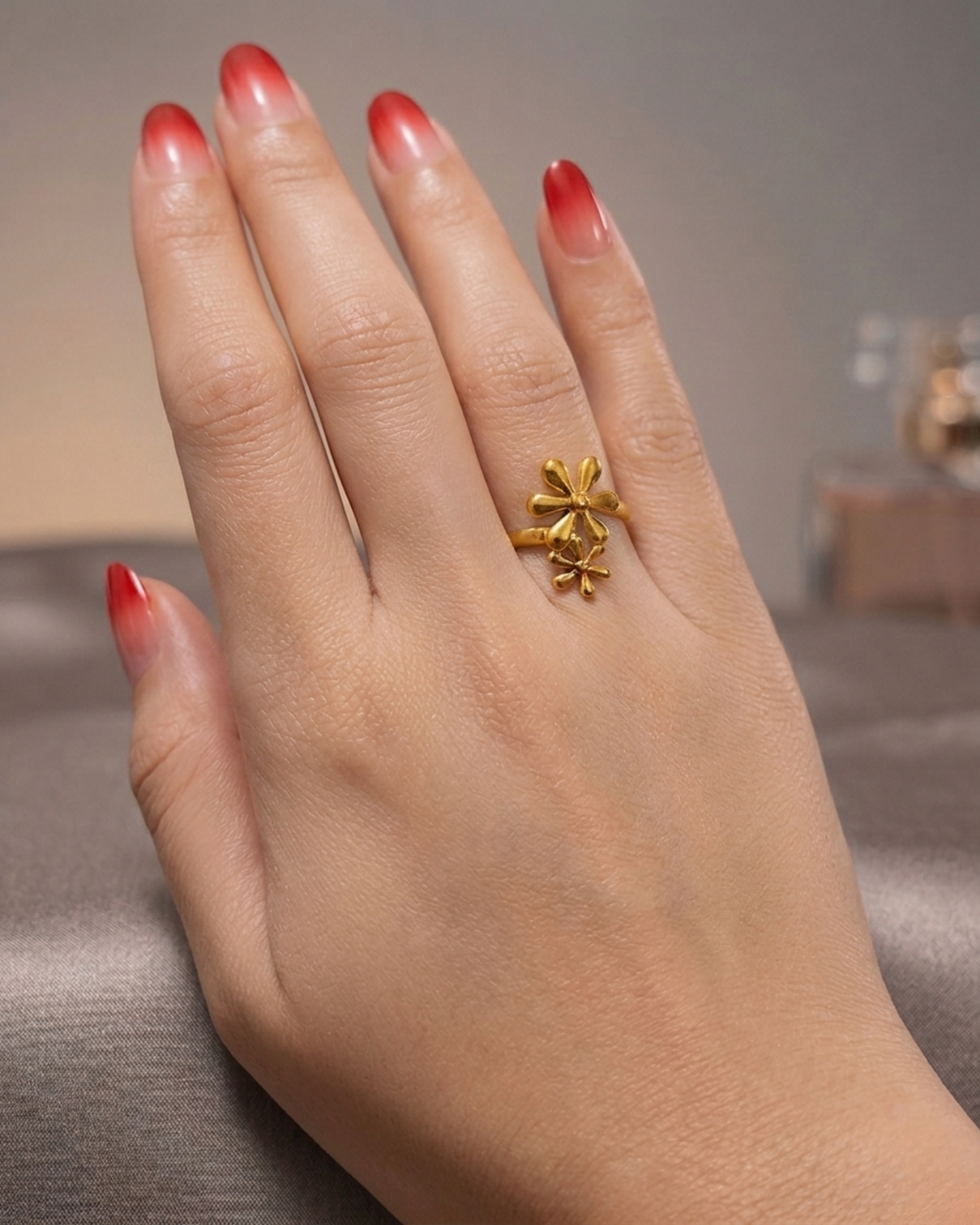 Dual Bloom Ring