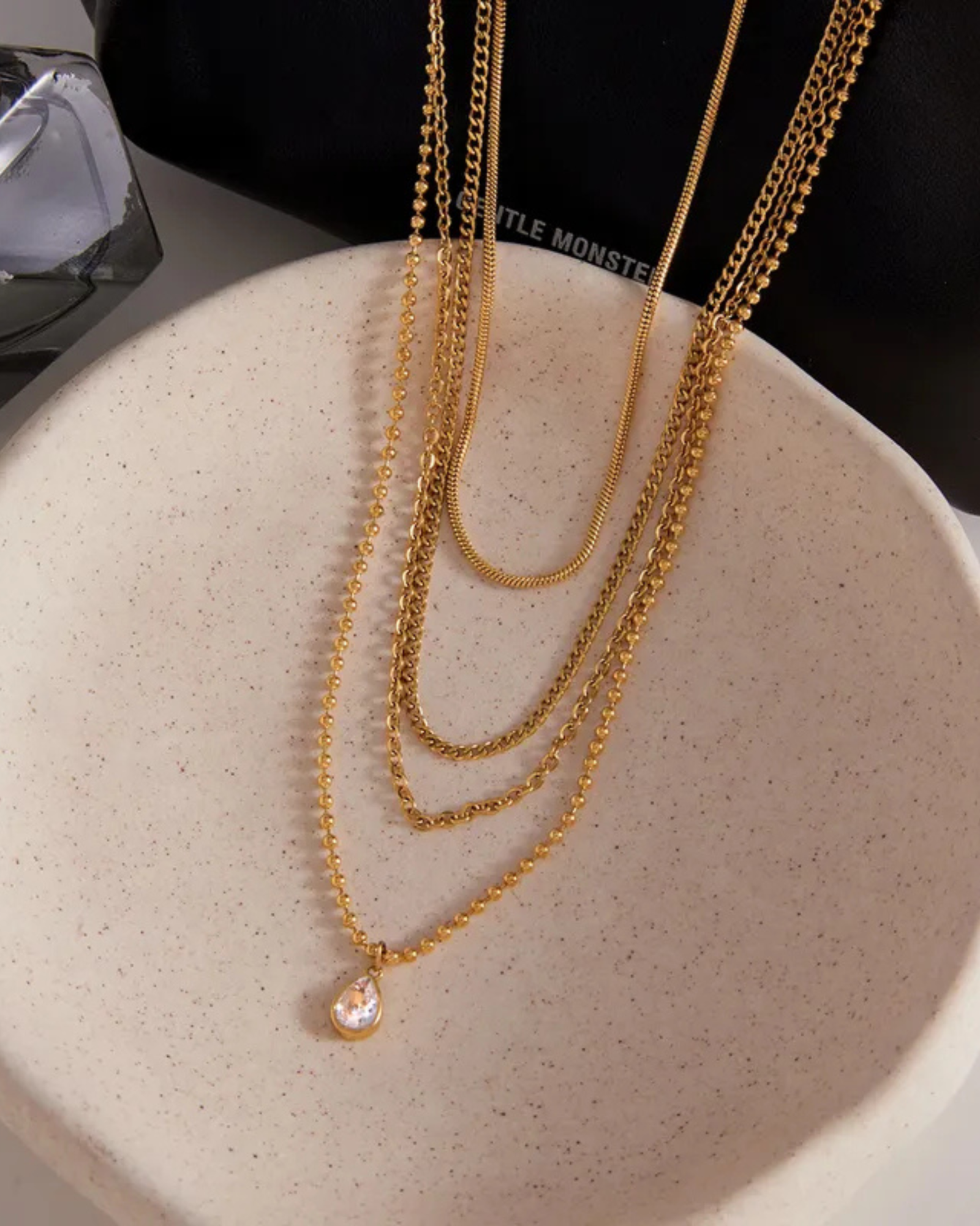 Layered Drop Chain Necklace - Image 5