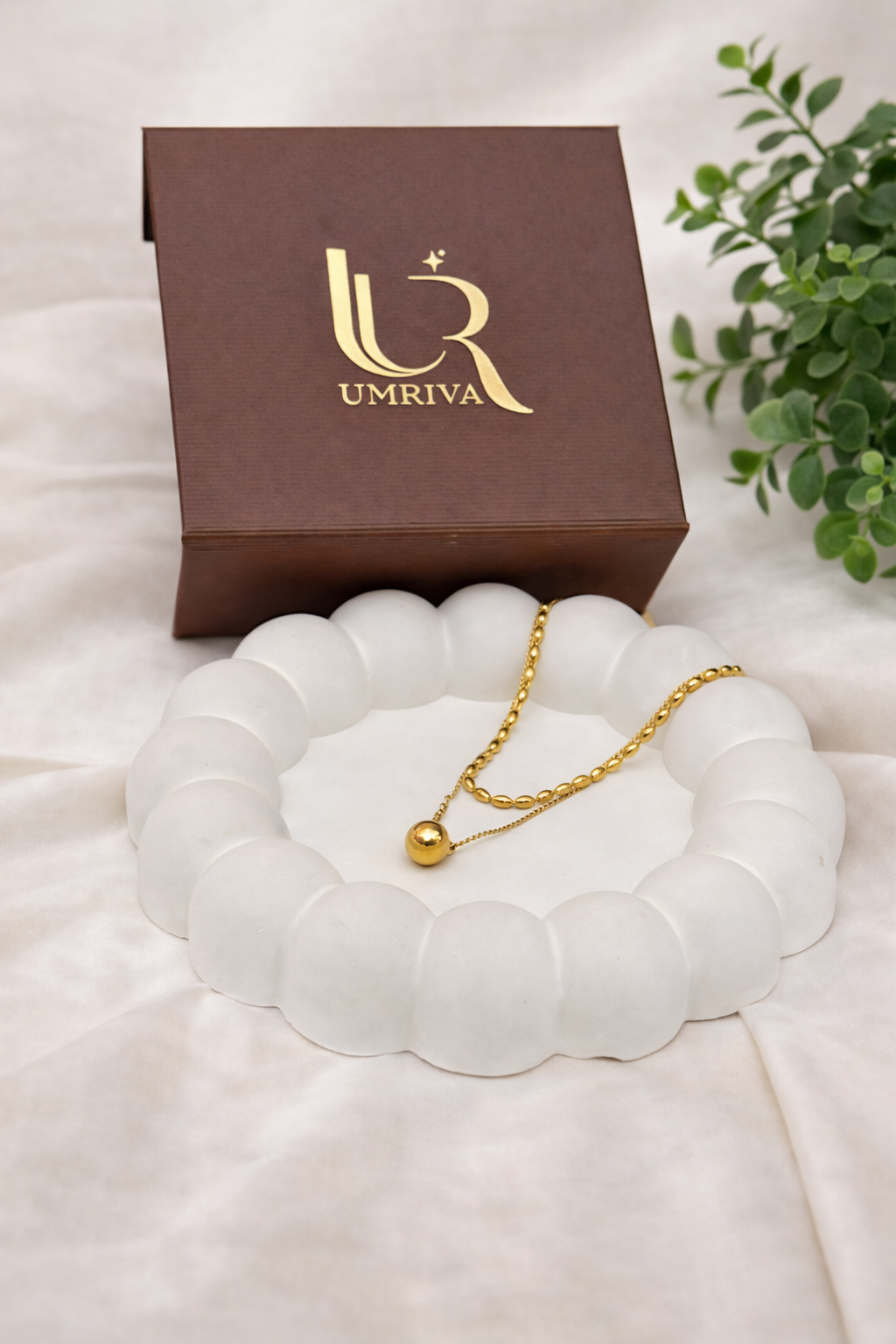 Double Layered Sphere Necklace - Image 4