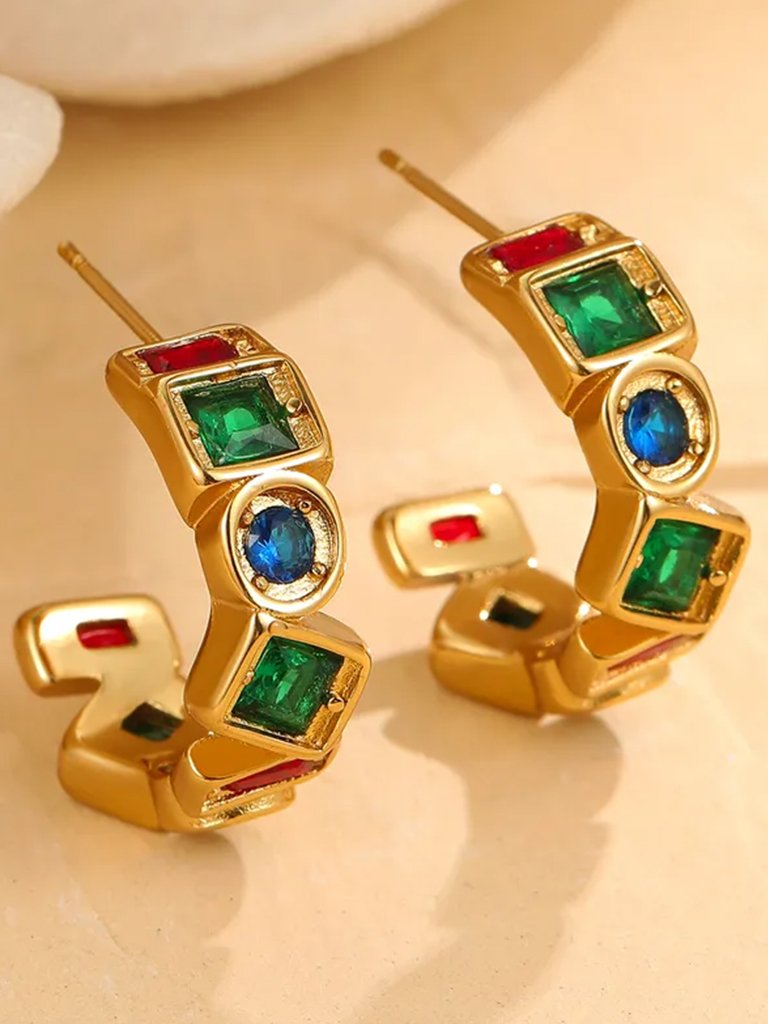 Elara Mosaic Hoops - Image 3