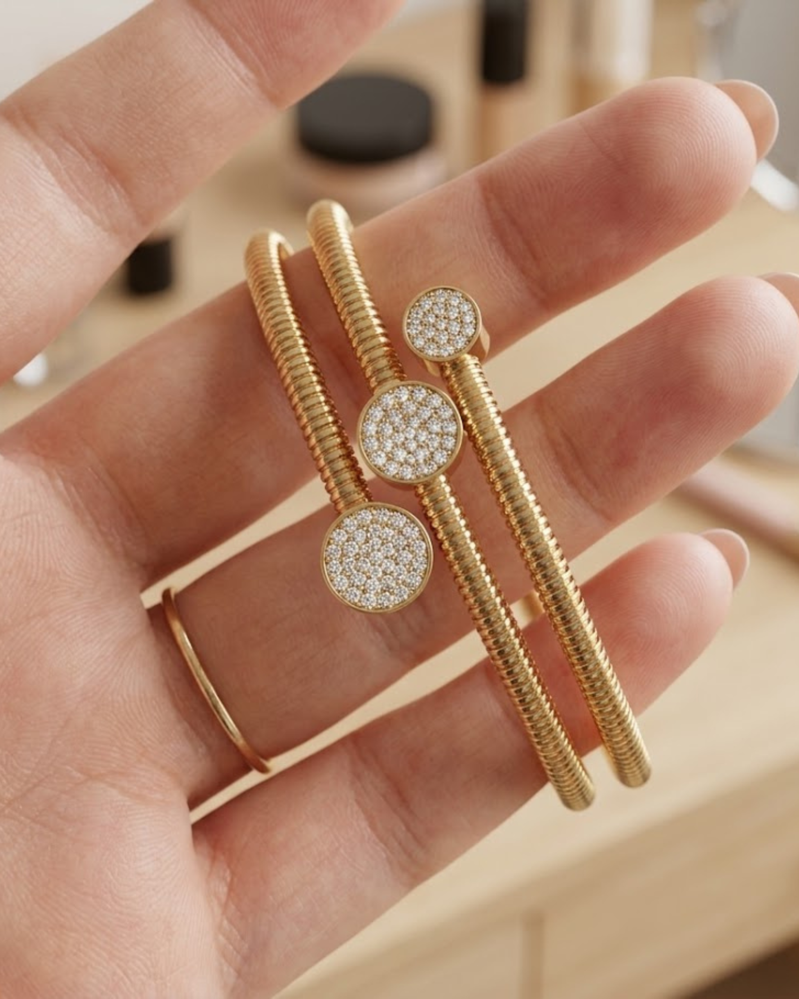Pavé Wrap Layer Bracelet - Image 4