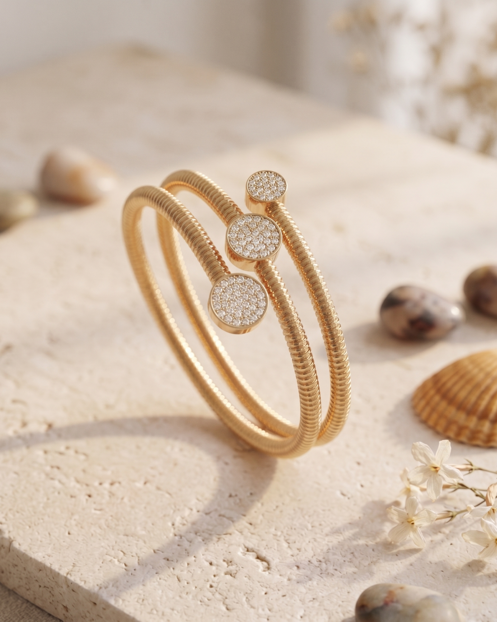 Pavé Wrap Layer Bracelet - Image 3