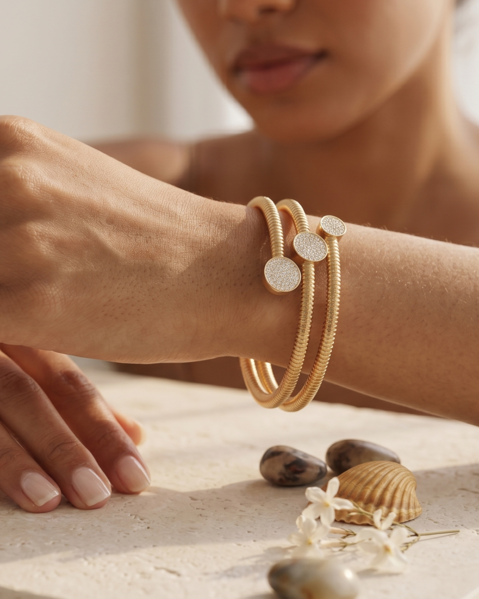 Pavé Wrap Layer Bracelet