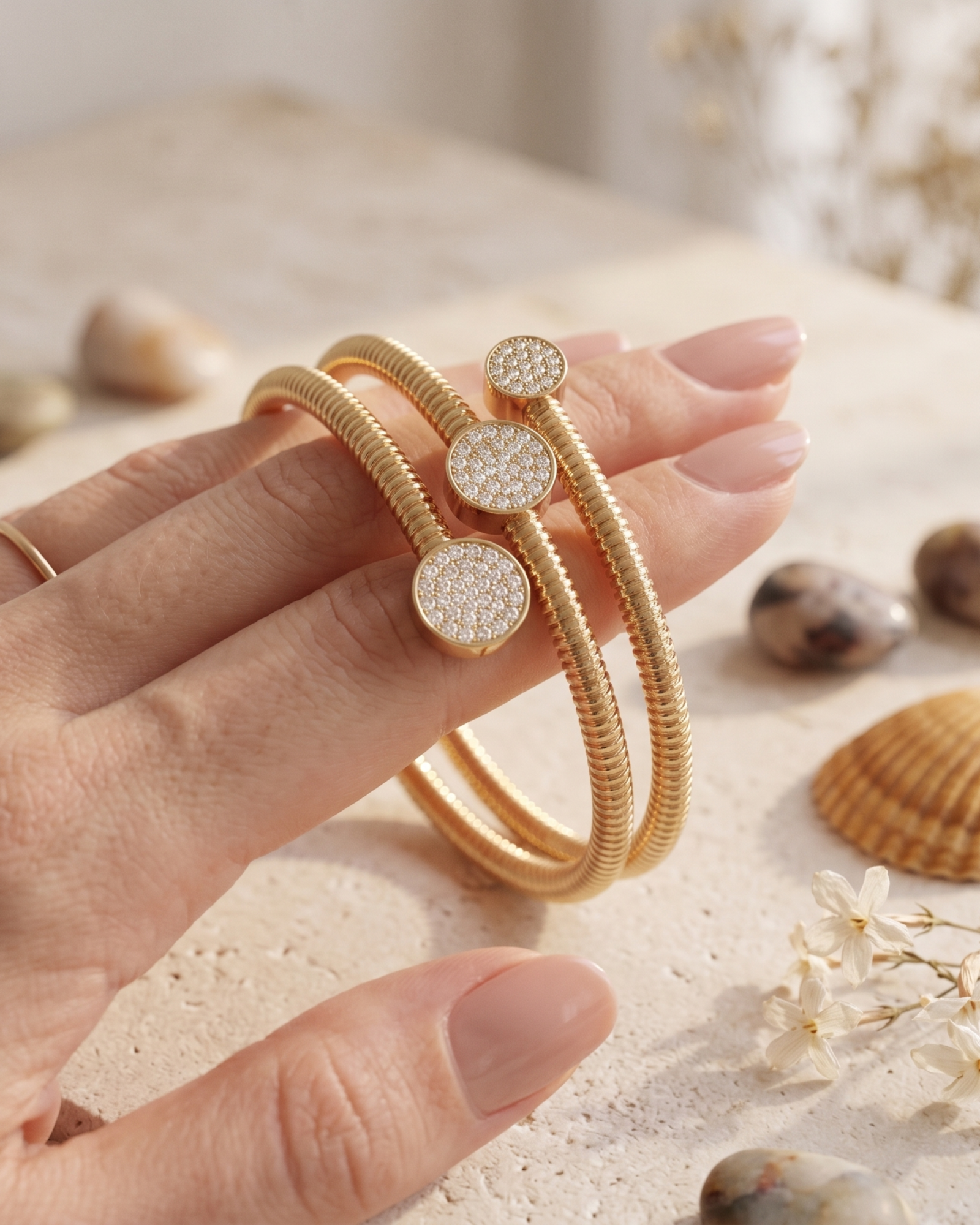 Pavé Wrap Layer Bracelet - Image 2