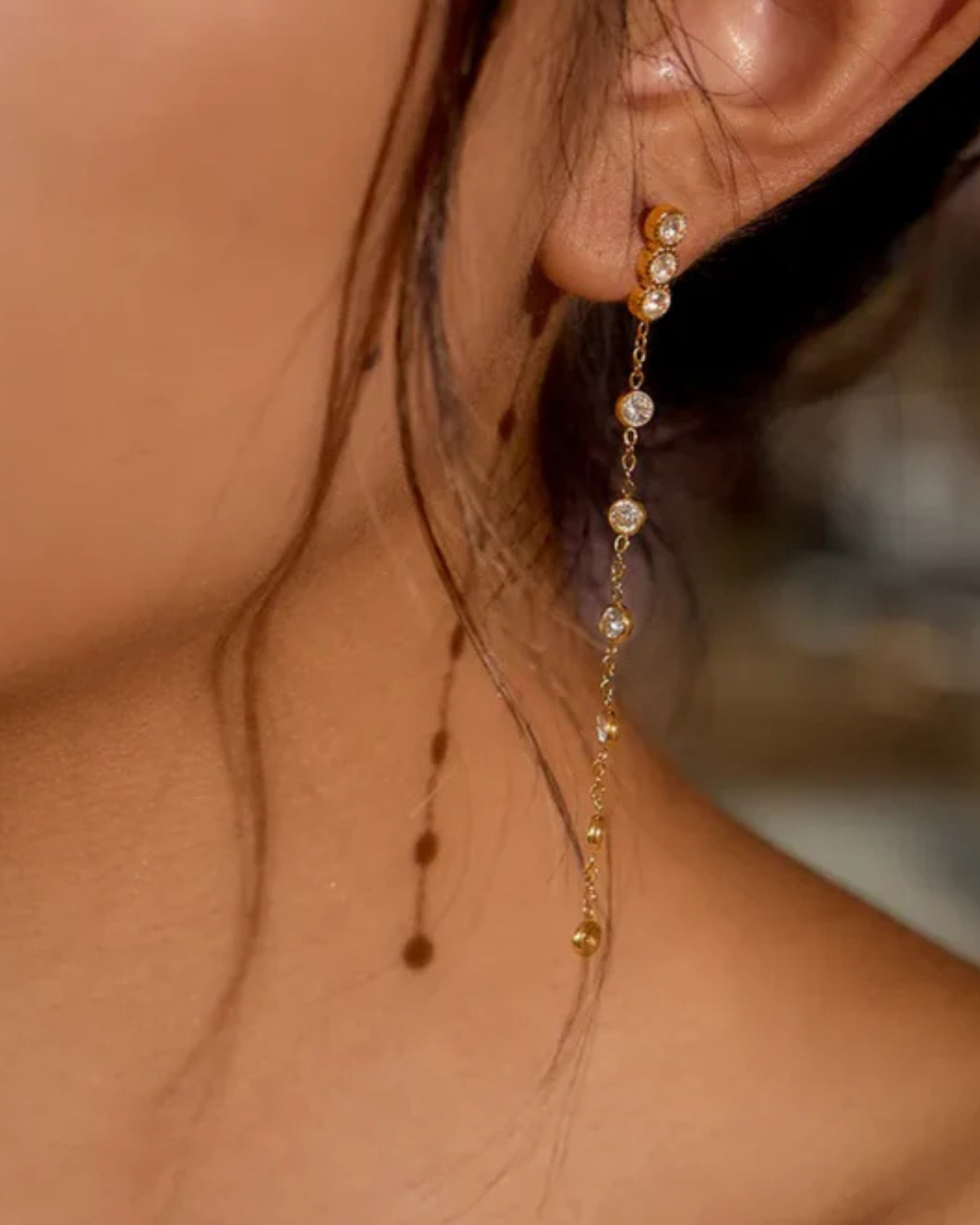 Celeste Chain Drop Earrings