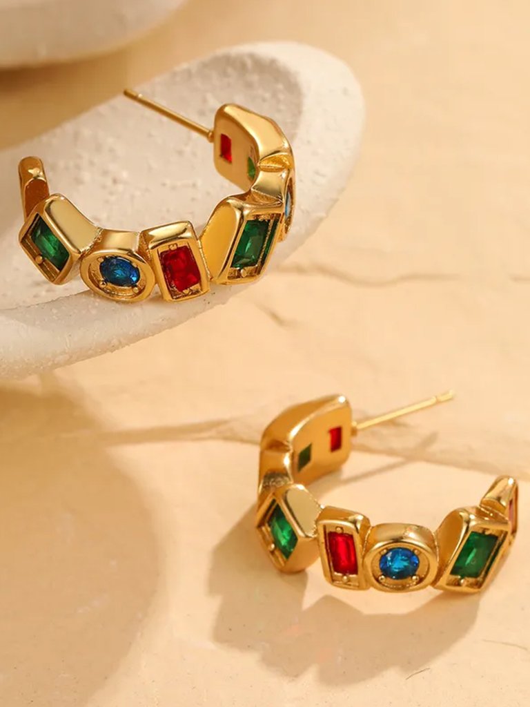 Elara Mosaic Hoops - Image 4
