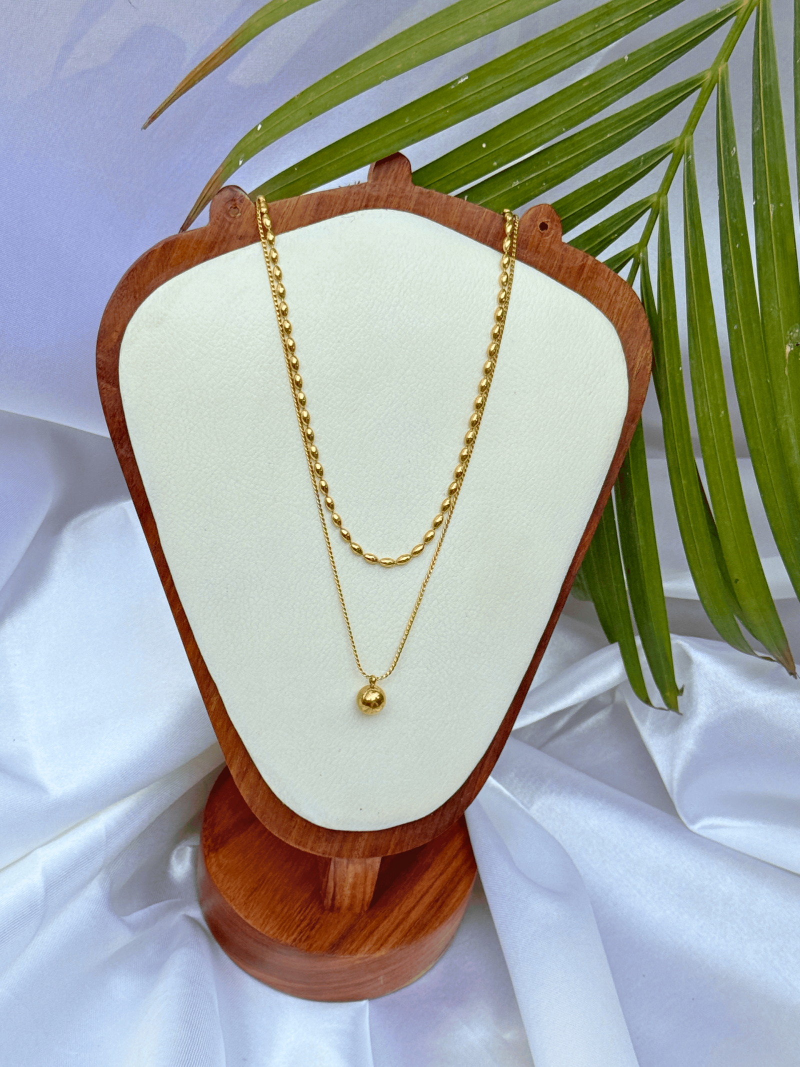 Double Layered Sphere Necklace - Image 5