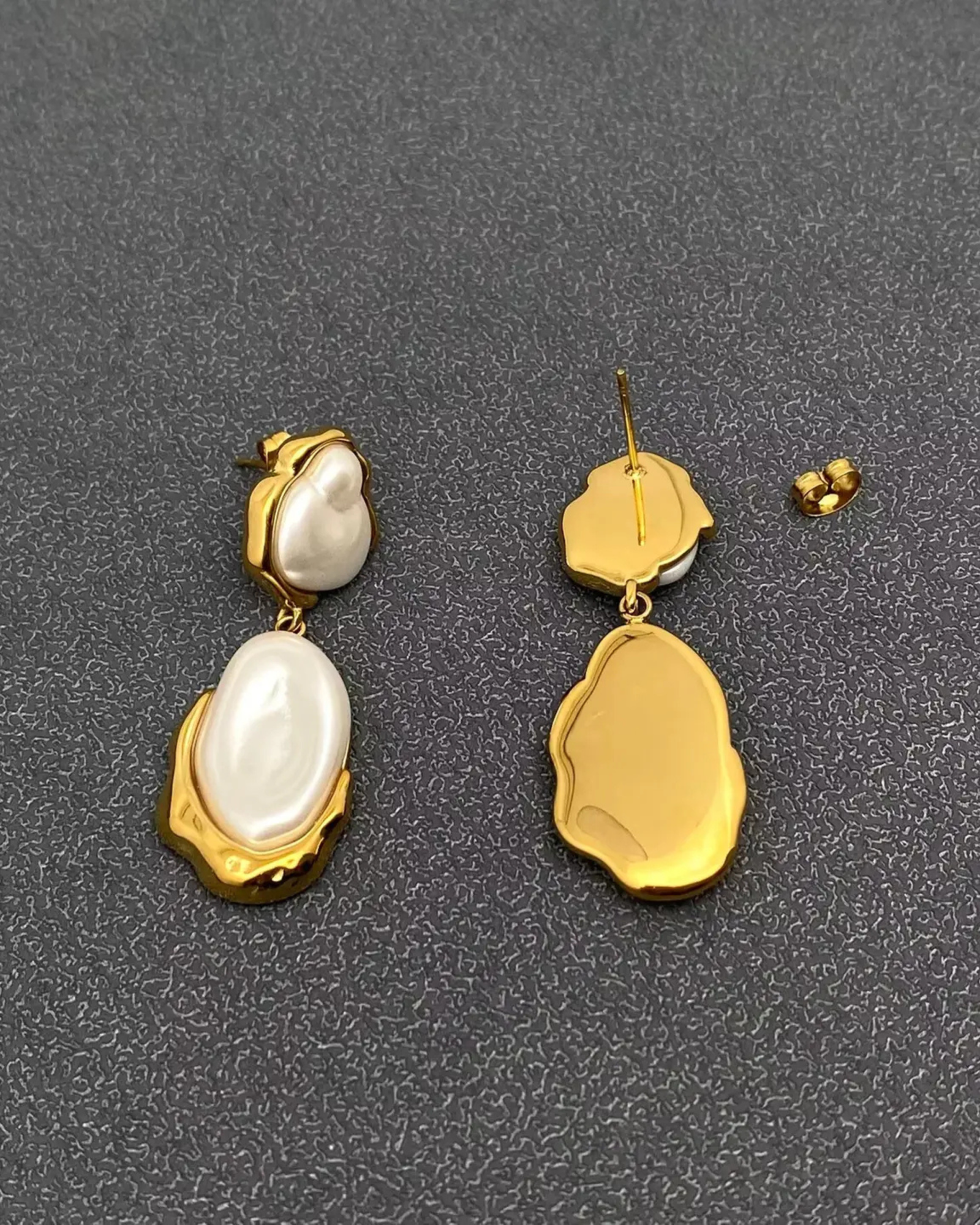 Molten Pearl Earrings - Image 4