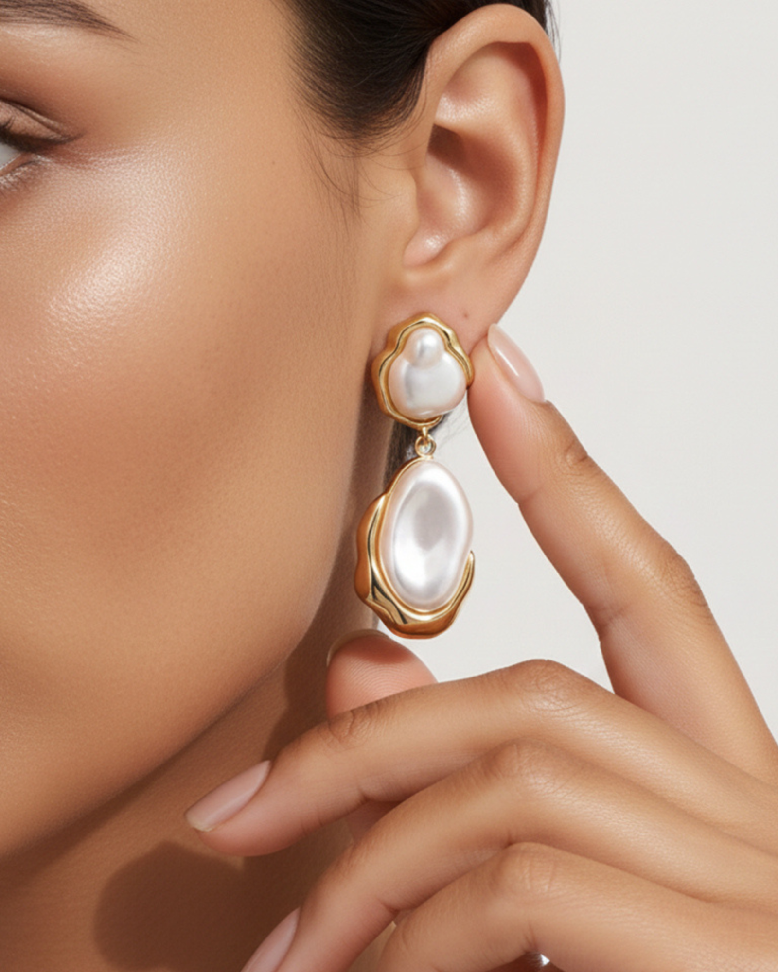 Molten Pearl Earrings