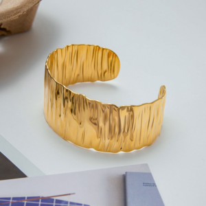 Ripple Edge Cuff Bracelet