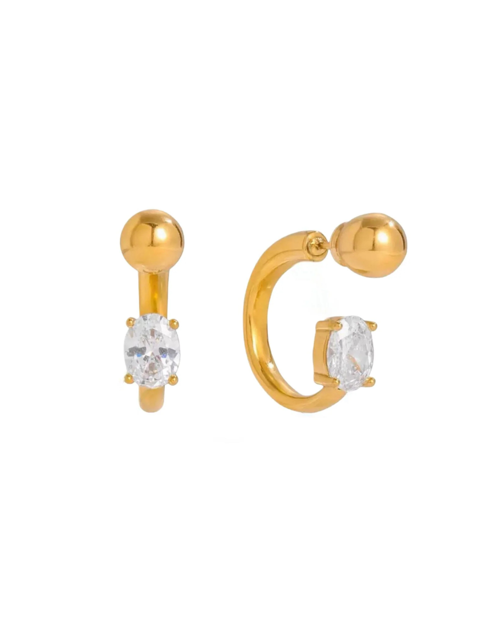 Solitaire Glow Hoops - Image 3