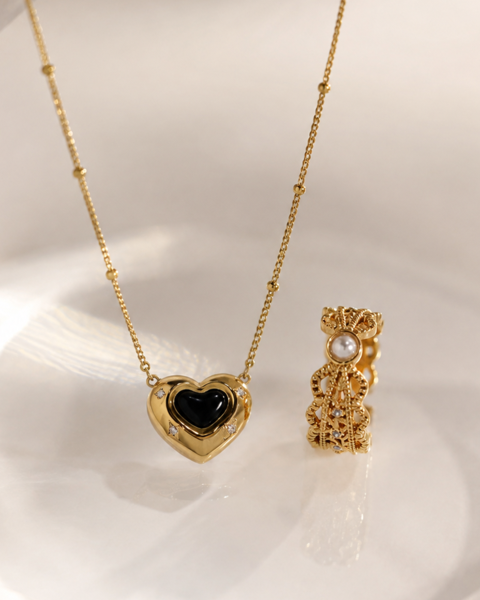 Heart & Pearl Rakhi Edit